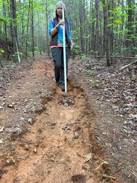 Trail erosion repair - photo 2
