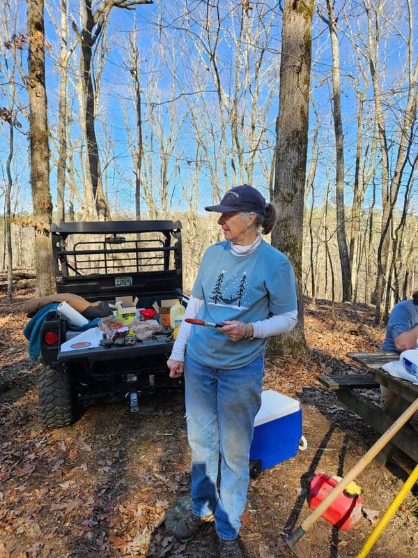 Picnic Table Restoration and Trail Blowing - photo 2