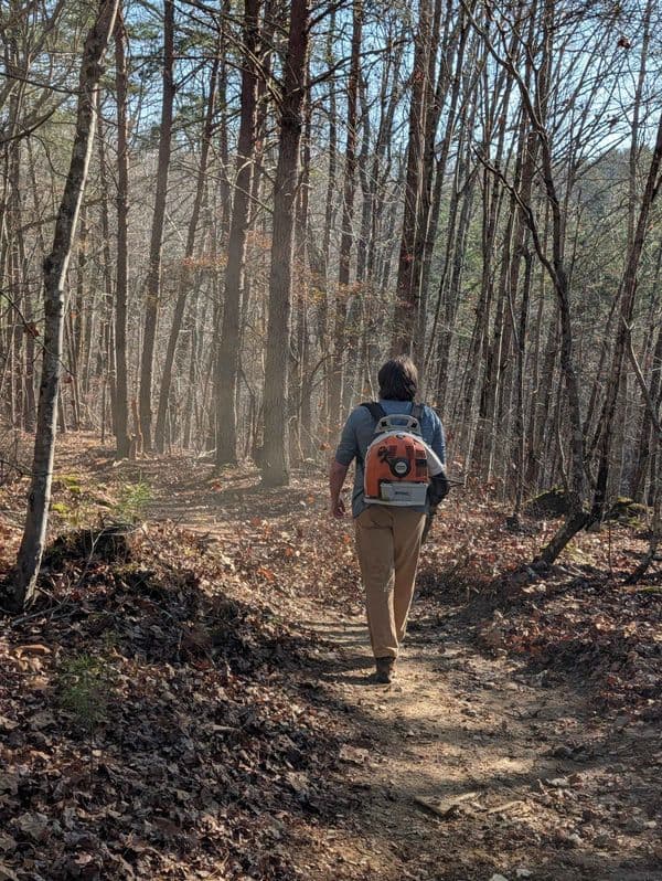 Picnic Table Restoration and Trail Blowing - photo 6